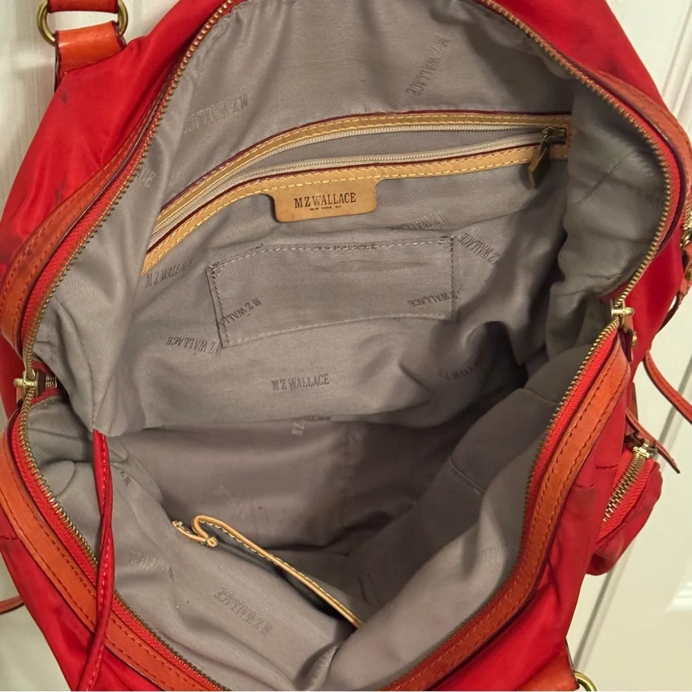 MZ Wallace Baby Jane Nylon Bag in Red